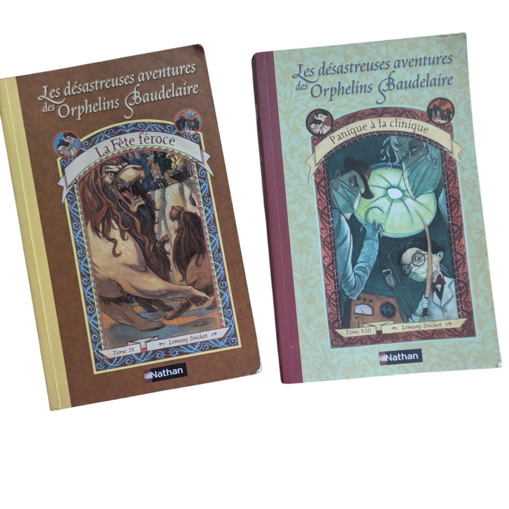 🌞4/20$ Romans Les Orphelins Baudelaire X2